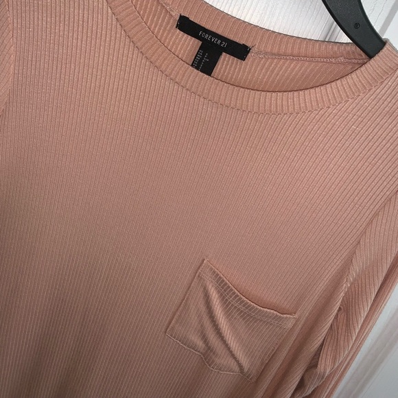 Robbed Long Sleeve Dress - Picture 2 of 3